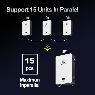 الشبكة الهجينة Powerwall Lifepo4 Home بطارية 48V 200ah 10Kwh 51.2v 300ah بطاريات ليثيوم أيون مع WIFI