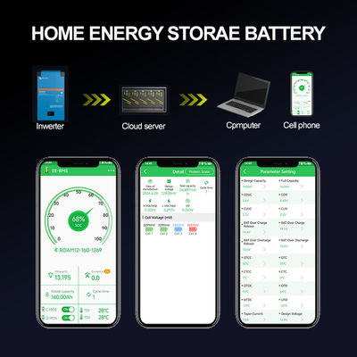 الشبكة الهجينة Powerwall Lifepo4 Home بطارية 48V 200ah 10Kwh 51.2v 300ah بطاريات ليثيوم أيون مع WIFI