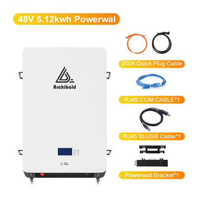 الشبكة الهجينة Powerwall Lifepo4 Home بطارية 48V 200ah 10Kwh 51.2v 300ah بطاريات ليثيوم أيون مع WIFI