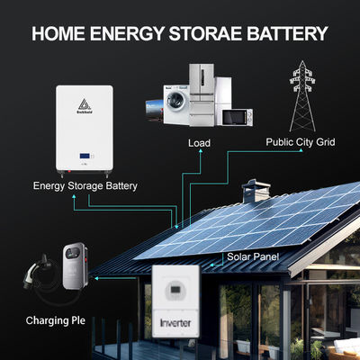 200Ah 300Ah 400Ah 500Ah 48V Lifepo4 بطارية كل شيء في عاكس واحد وتركيب الفوسفات