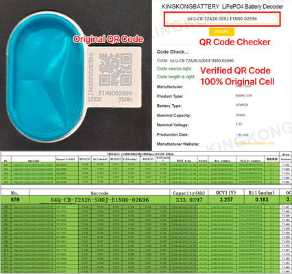 صندوق بطارية 51.2V 48V 16S LiFePO4 قابل للتراص مع 200A BMS وتخزين بطارية فارغة