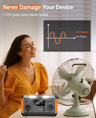 520WH بطارية ليثيوم أيون الخلايا الشمسية تعمل بالطاقة الحلول المحمولة مع جهاز تحكم MPPT