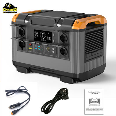 محطة الطاقة في الهواء الطلق 2400w مع نوع بطارية LiFePO4 ووقت الشحن السريع