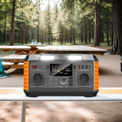 محطة الطاقة الشمسية المحمولة القابلة للتخصيص 700W مع بطارية ليثيوم أيون و 520WH الخروج