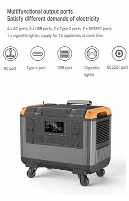 بطارية LiFePO4 EU 230V Home UPS 3000W مولد شمسي للتخييم والاحتياجات الطارئة