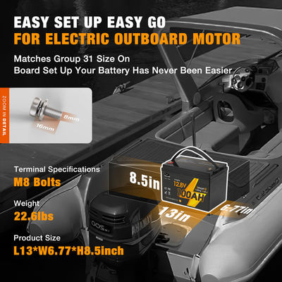 قارب كهربائي Lifepo4 بطارية 12 فولت 24 فولت