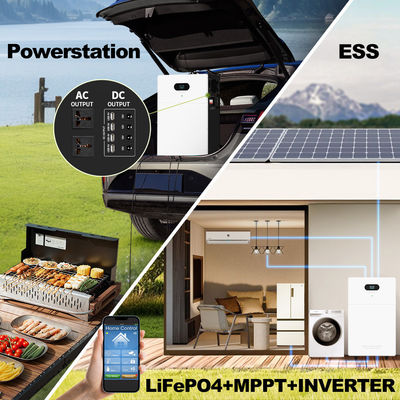 بنك محطة توليد الكهرباء All In One Inverter Hybrid Off Grid AC 5kw 10kw 15kw 20kw نظام بطارية الليثيوم الشمسي LiFePO4 لتخزين الطاقة