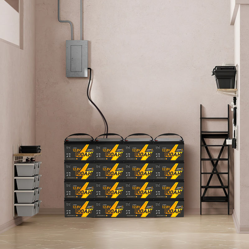 12V 12.8V 24V 48V فولت 100Ah 120Ah 200Ah 300Ah 400Ah قابلة لإعادة الشحن Lifepo4 دورة عميقة