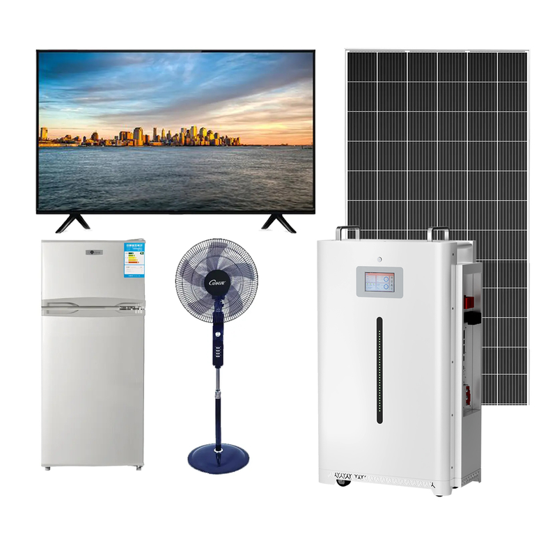 نظام توليد الطاقة الشمسية خارج الشبكة 1000W 110V 220V Lifepo4 محطة توليد الطاقة البطارية نظام توليد الطاقة الشمسية المنزلية