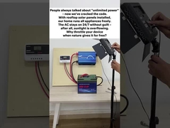 بعد تثبيت الطاقة الشمسية النسخ الاحتياطي للمنزل، يمكن أن تشغيل منزلنا جميع الأجهزة مجانا