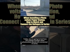 كيفية مطابقة وتوصيل الجهد المتسلسل عند تركيب نظام توليد الطاقة الشمسية