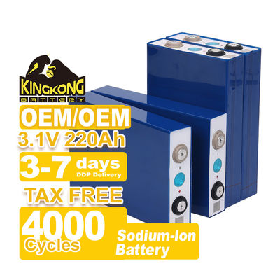 خلايا بطارية الناتريوم أيون 3.1v 220ah للدراجة الكهربائية درجة حرارة تشغيل -10C