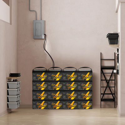 12V 12.8V 24V 48V فولت 100Ah 120Ah 200Ah 300Ah 400Ah قابلة لإعادة الشحن Lifepo4 دورة عميقة